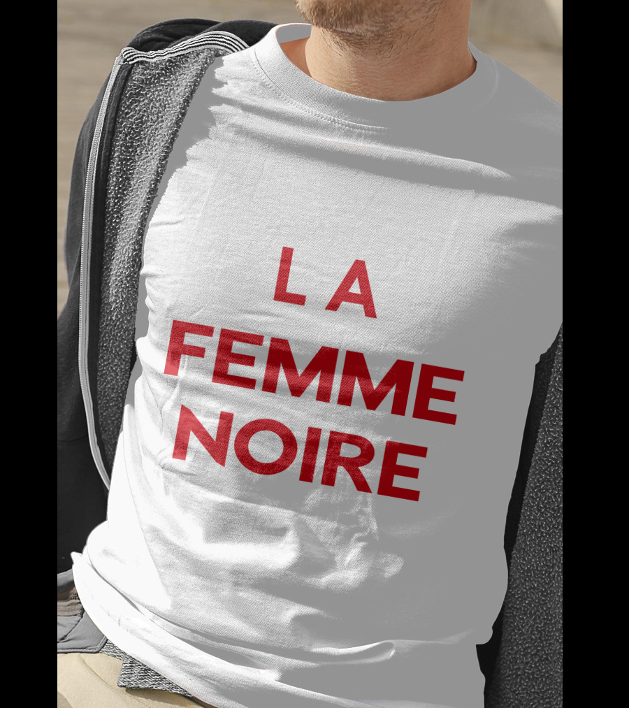 La Femme Noire Bold Statement Typography T-Shirt