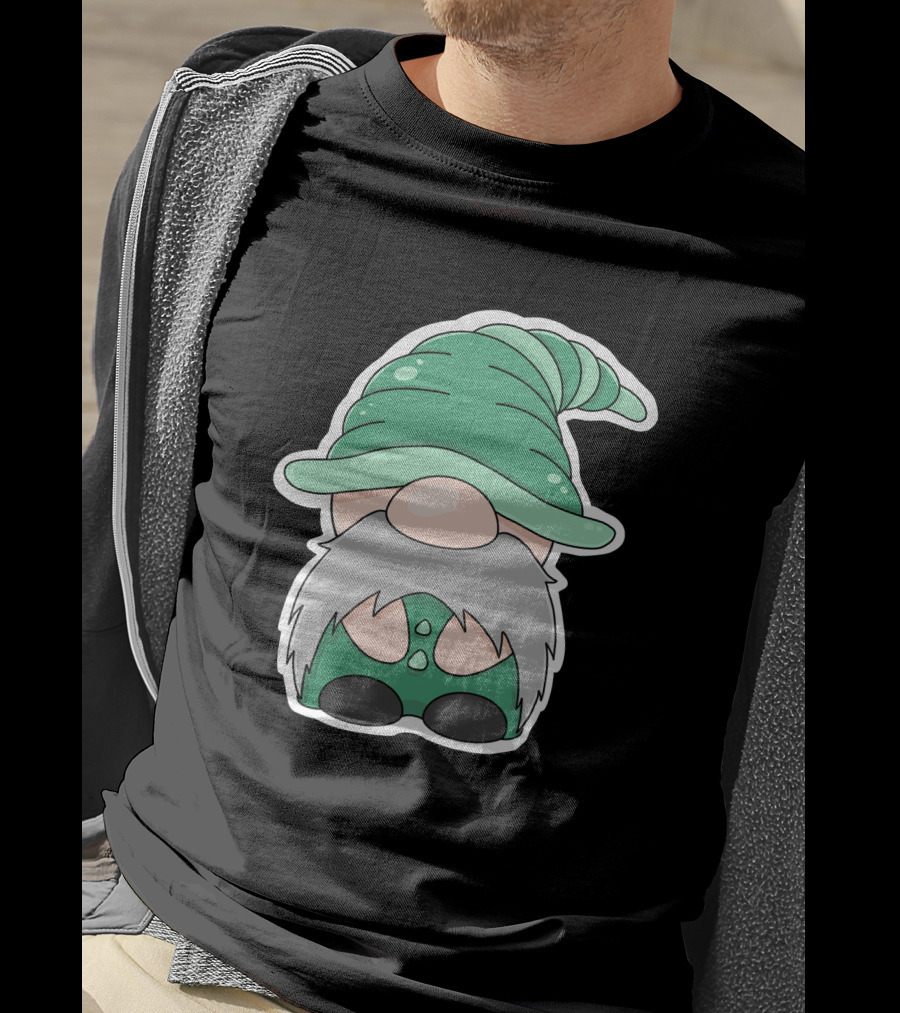 Green Gnomes In Classic Pointed Hat T-Shirt