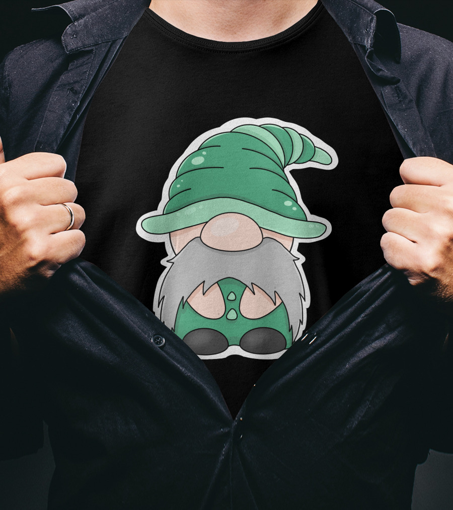 Green Gnomes In Classic Pointed Hat T-Shirt