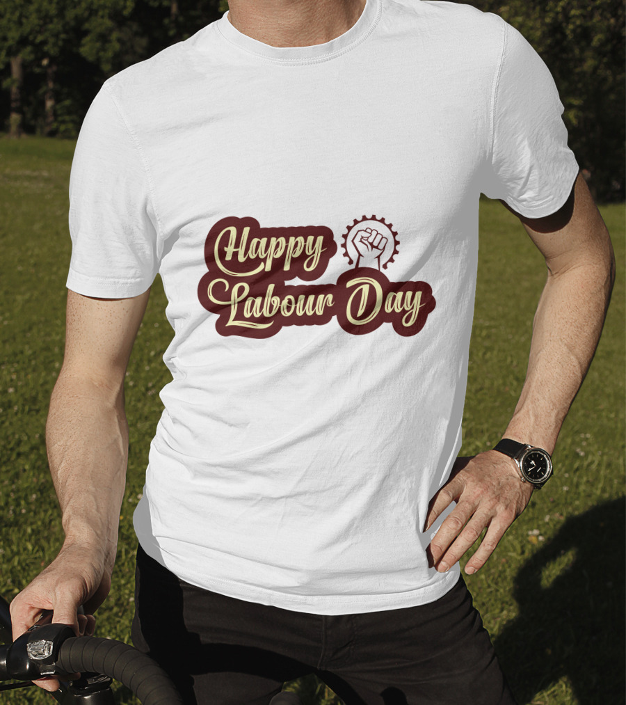 Happy Labour Day Fist And Gear T-Shirt