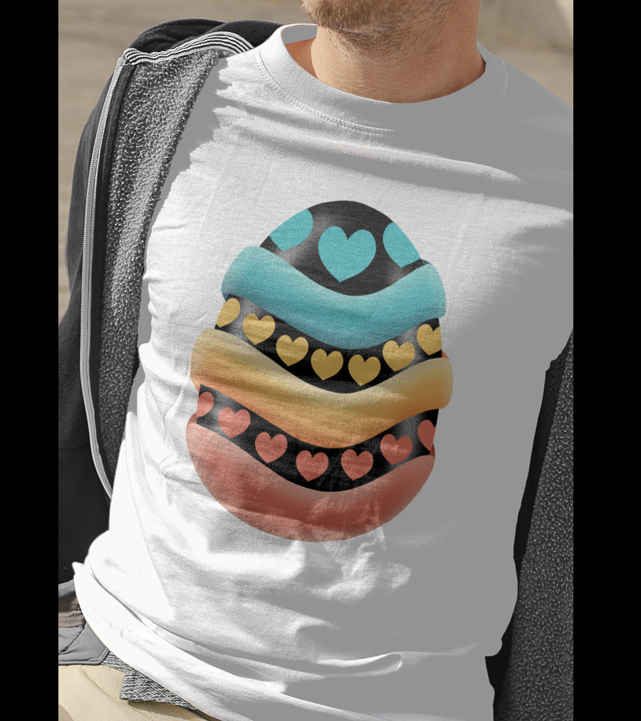 Easter Egg Handmade Heart T-Shirt