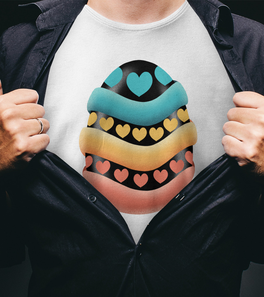 Easter Egg Handmade Heart T-Shirt
