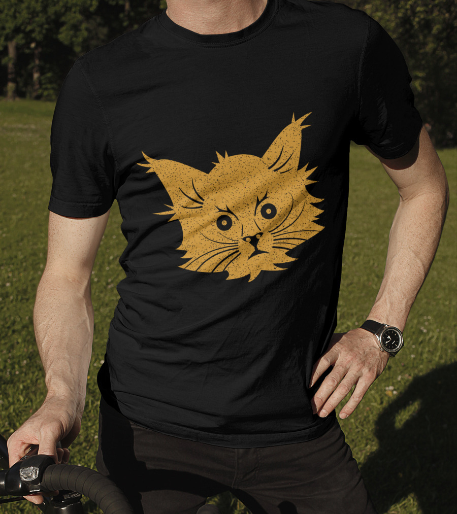 Cat Lover Whiskers Face T-Shirt