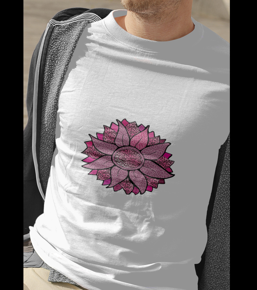 Pink Sunflower Unique Blossom T-Shirt