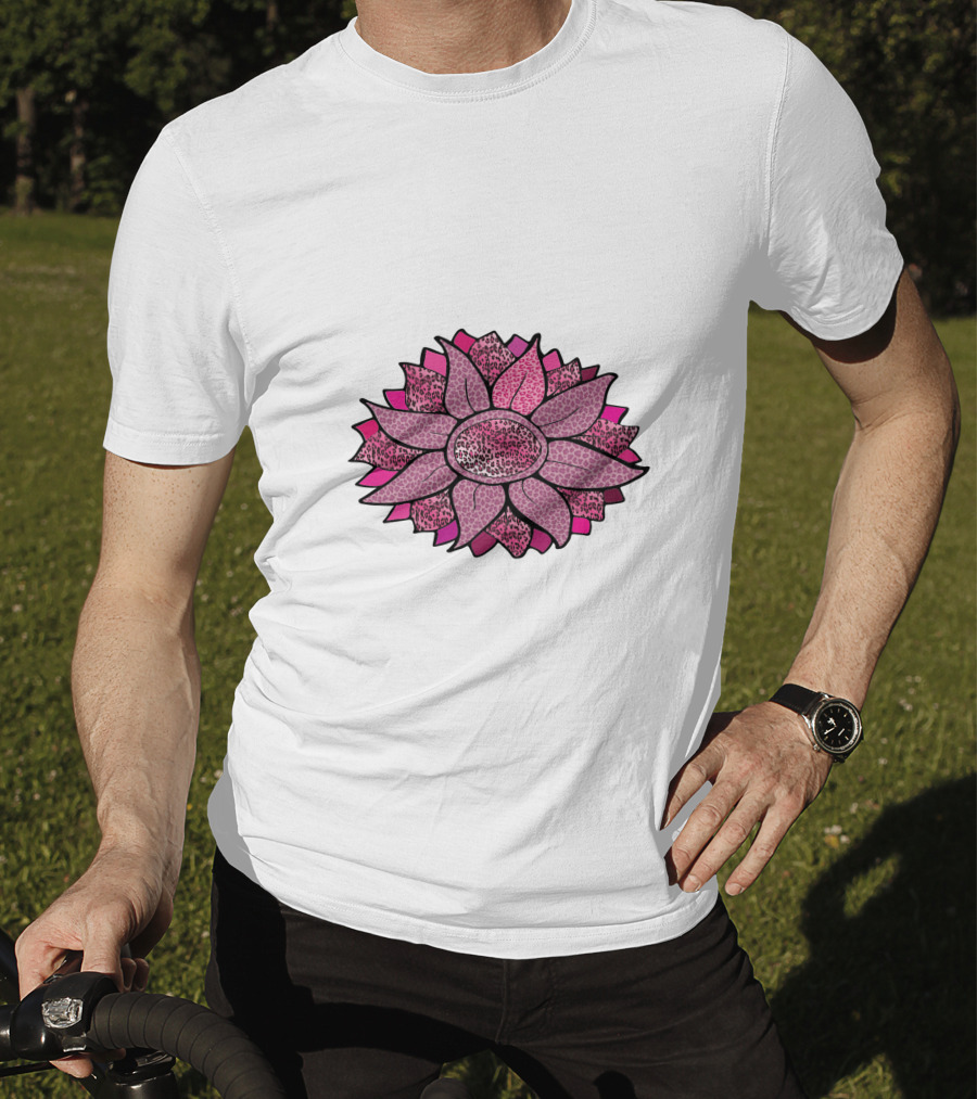 Pink Sunflower Unique Blossom T-Shirt