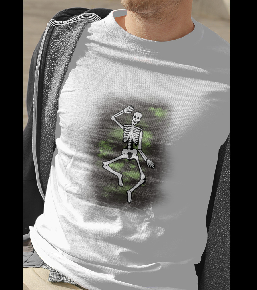 Dancing Skeleton Halloween Ghostly Vibe T-Shirt