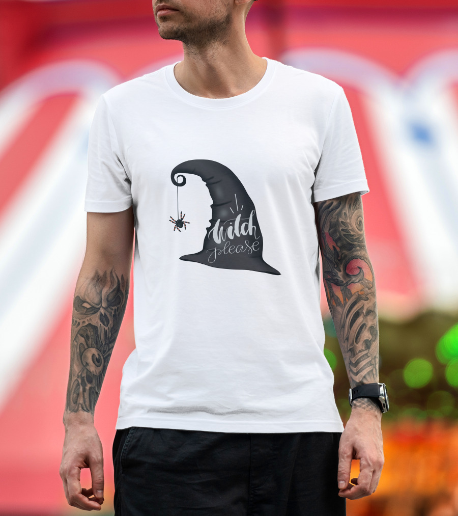 Witch Please Hat with Hanging Spider T-Shirt
