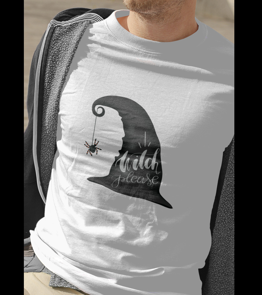 Witch Please Hat With Hanging Spider T-Shirt