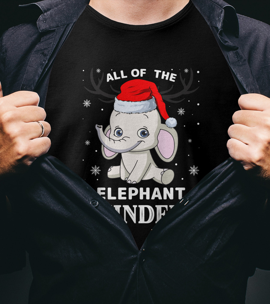 All Of The Elephant Reindeer Christmas T-Shirt