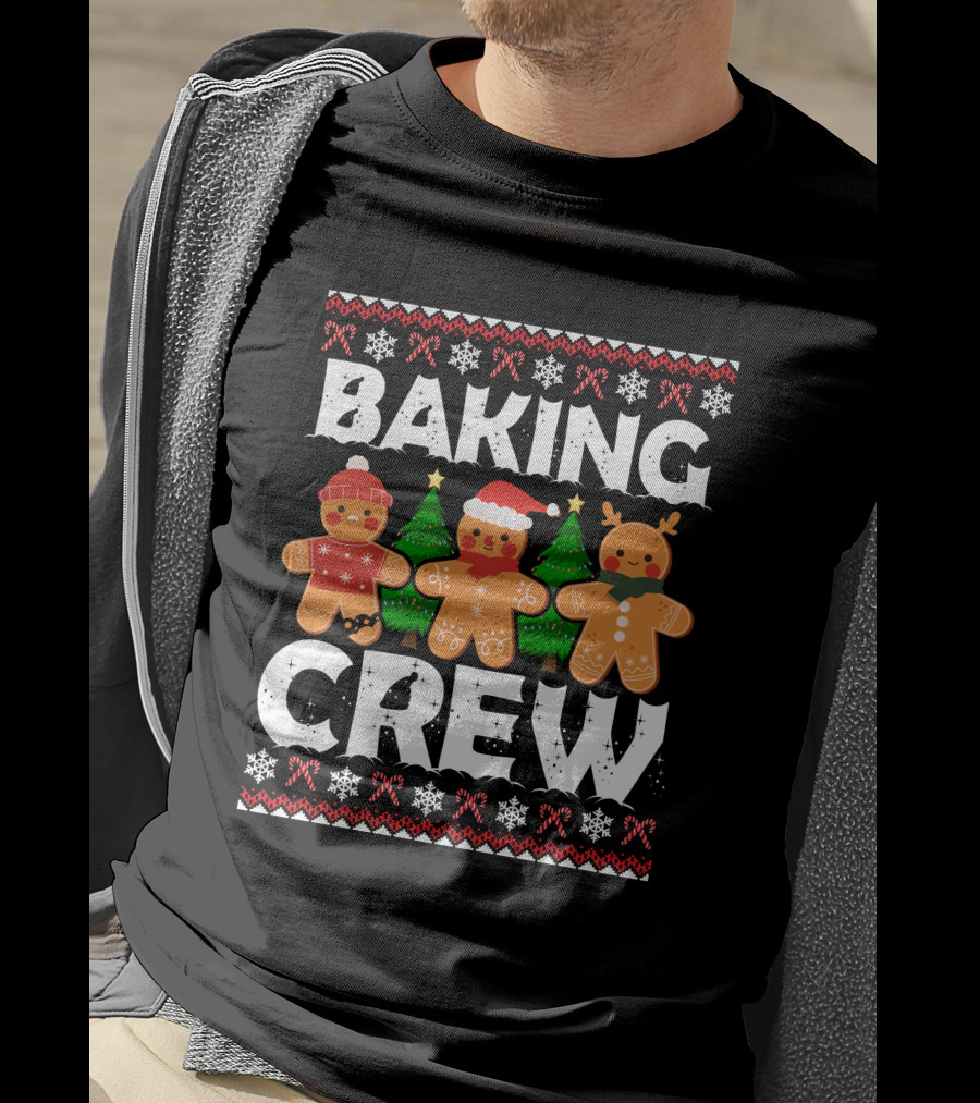 Christmas Baking Crew Gingerbread Holiday Festive T-Shirt