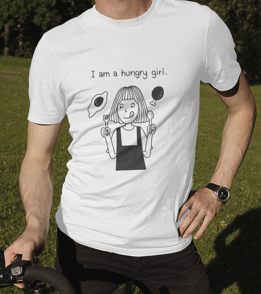 I Am A Hungry Girl With Eggs And Chicken T-Shirt