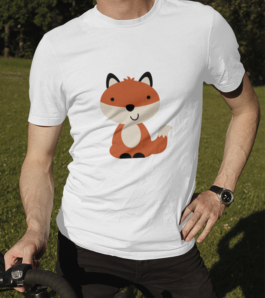 Cute Baby Cartoon Fox T-Shirt