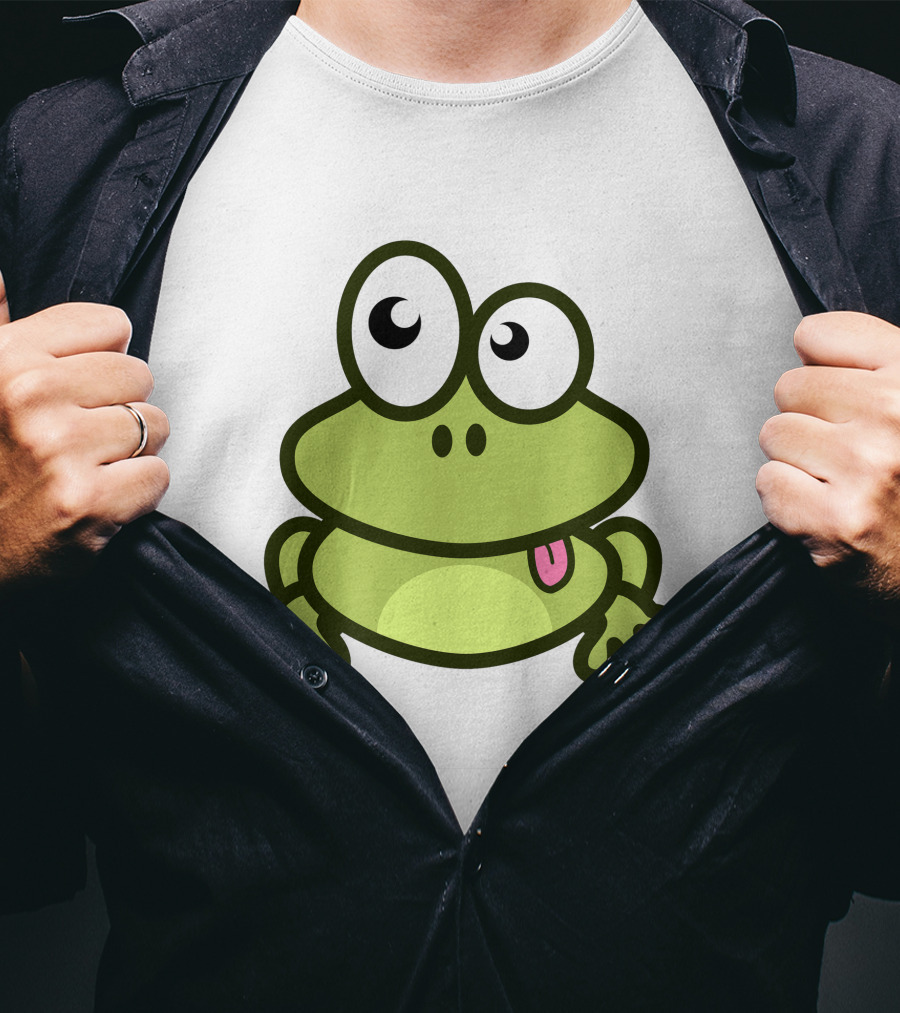 Cute Cartoon Frog Adorable Image T-Shirt