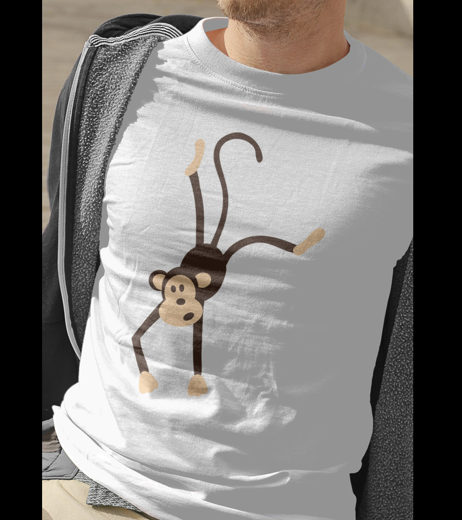 Funny Cartoon Monkey Doing Handstand T-Shirt