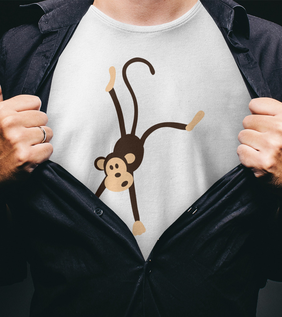 Funny Cartoon Monkey Doing Handstand T-Shirt