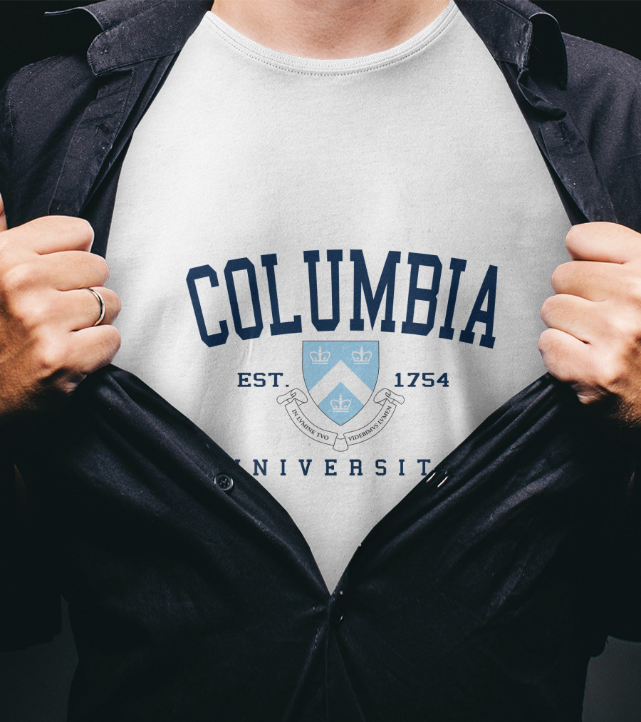 Columbia University Est 1754 Shield And Motto T-Shirt