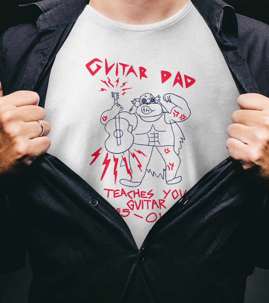 Guitar Dad Teaches You Guitar 555-0182 T-Shirt