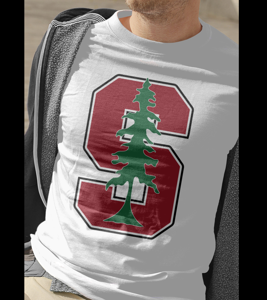 Stanford University Cardinal Logo With Tree T-Shirt