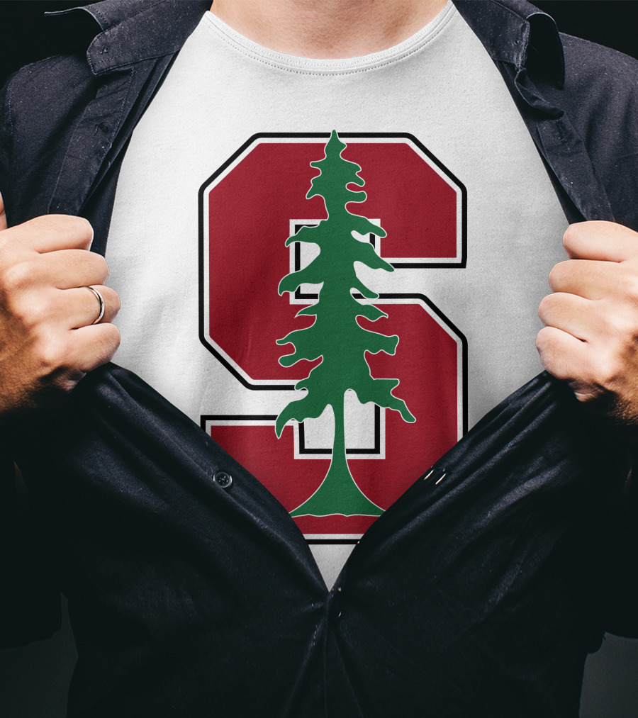 Stanford University Cardinal Logo With Tree T-Shirt