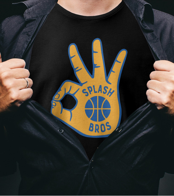 Splash Bros Basketball Foam Finger Logo 3 T-Shirt