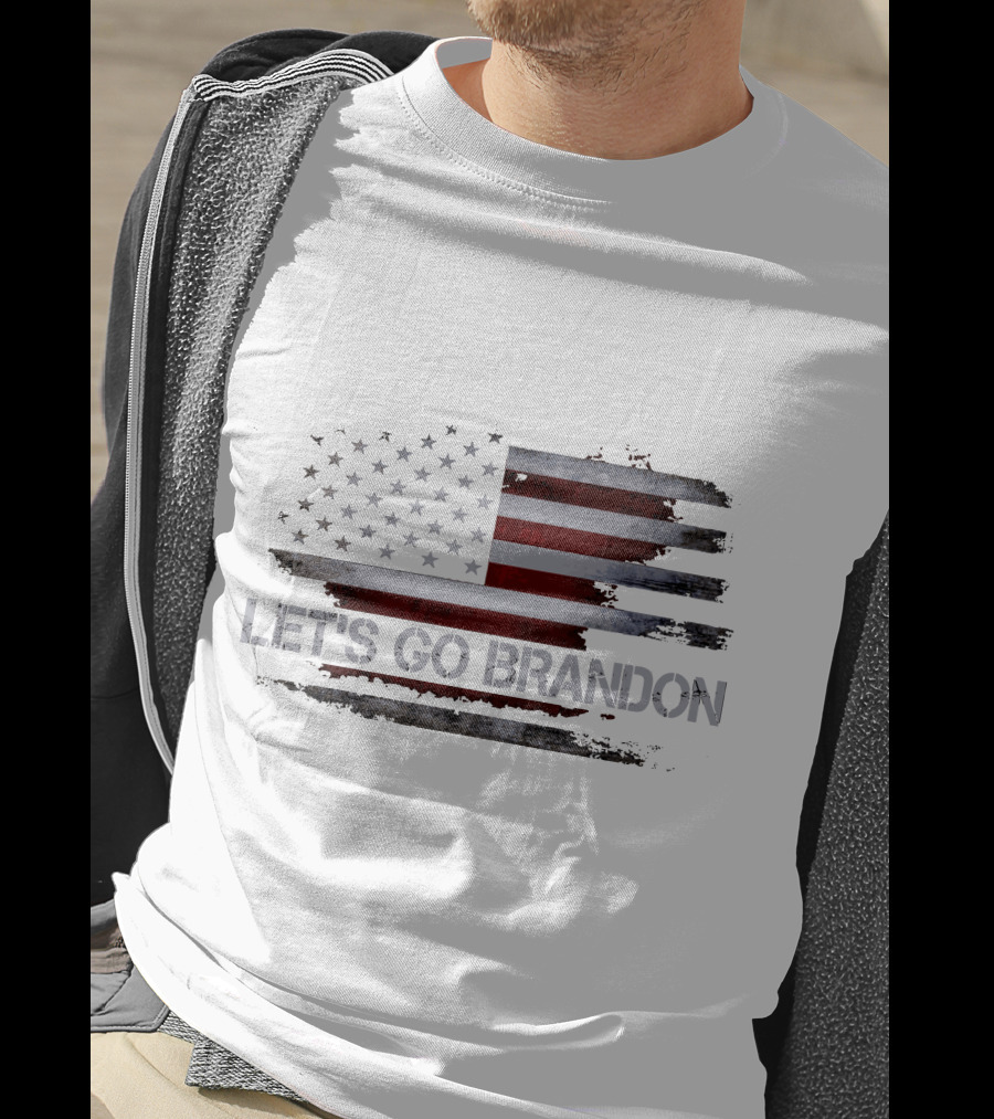 Let's Go Brandon American Flag Conservative Anti Liberal T-Shirt