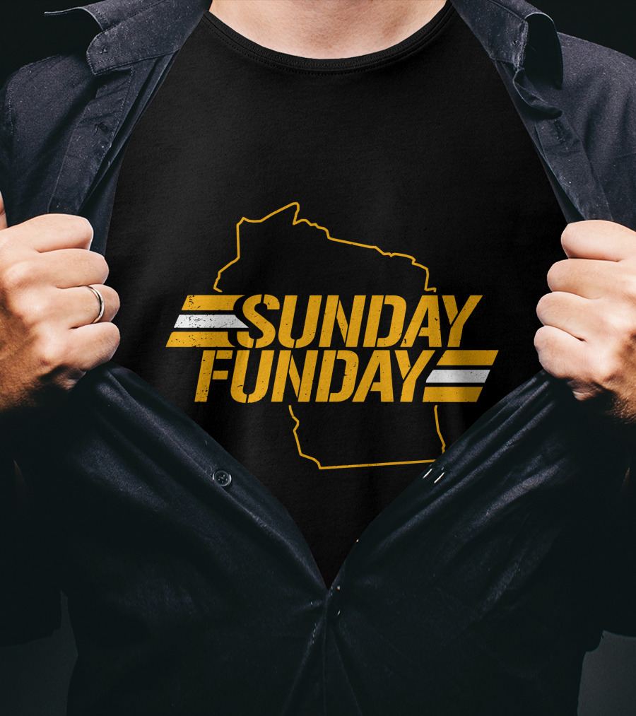 Sunday Funday Wisconsin Green Bay Packers T-Shirt