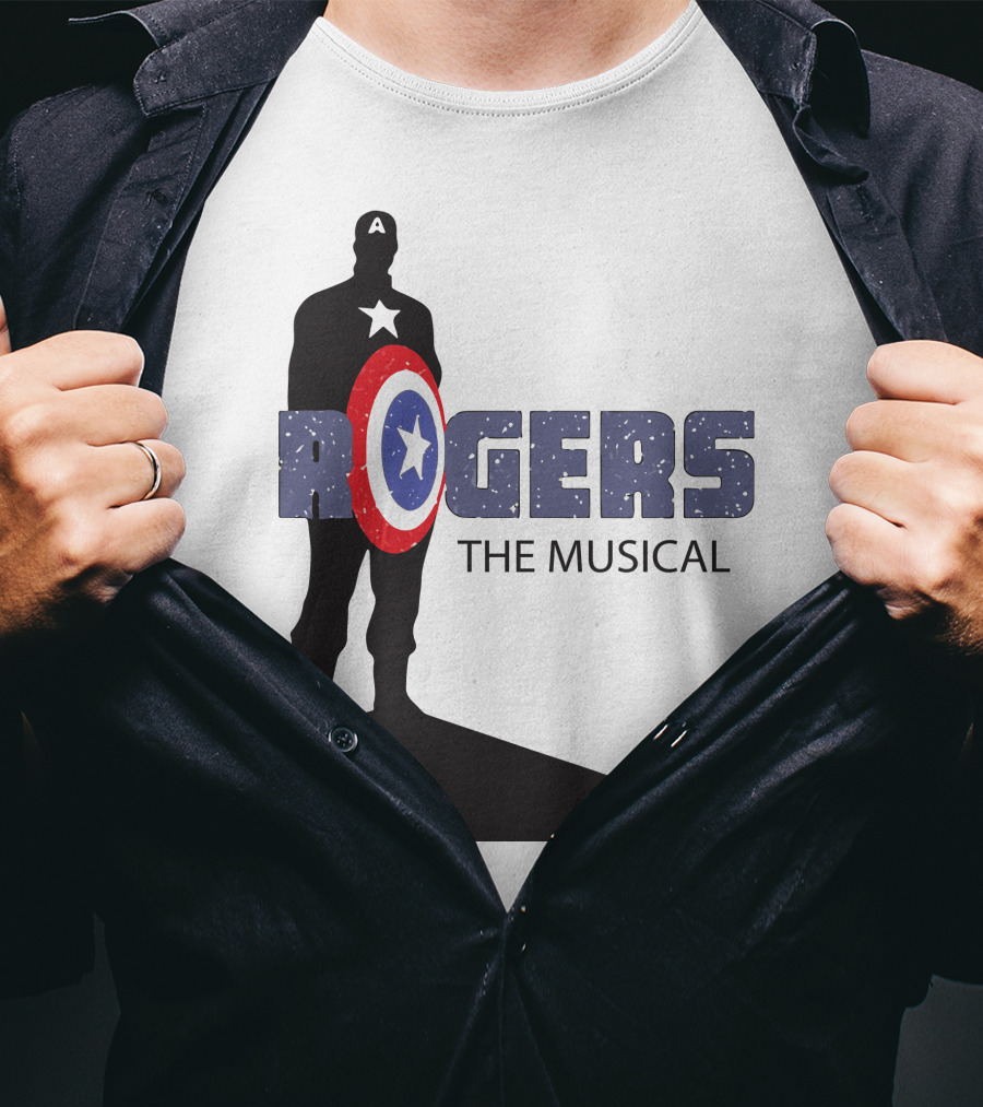 Rogers The Musical Captain America Shield T-Shirt
