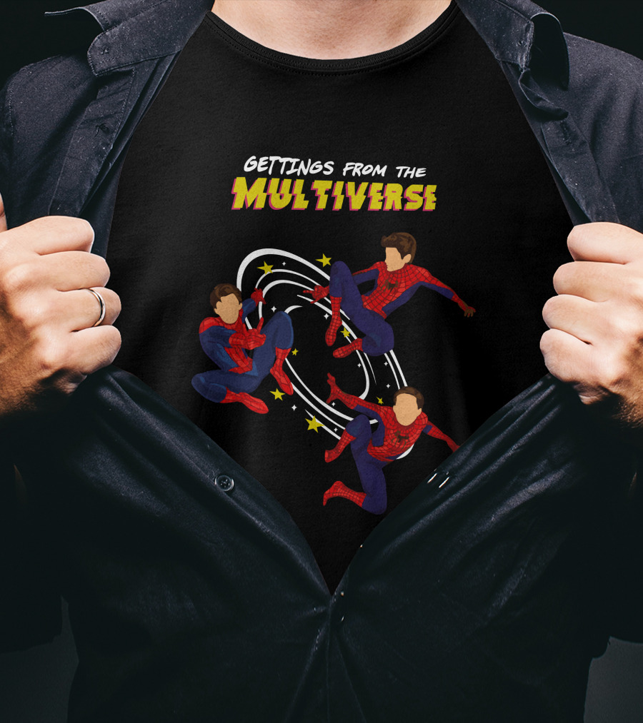 Gettings From The Multiverse Spider-Man Trio T-Shirt