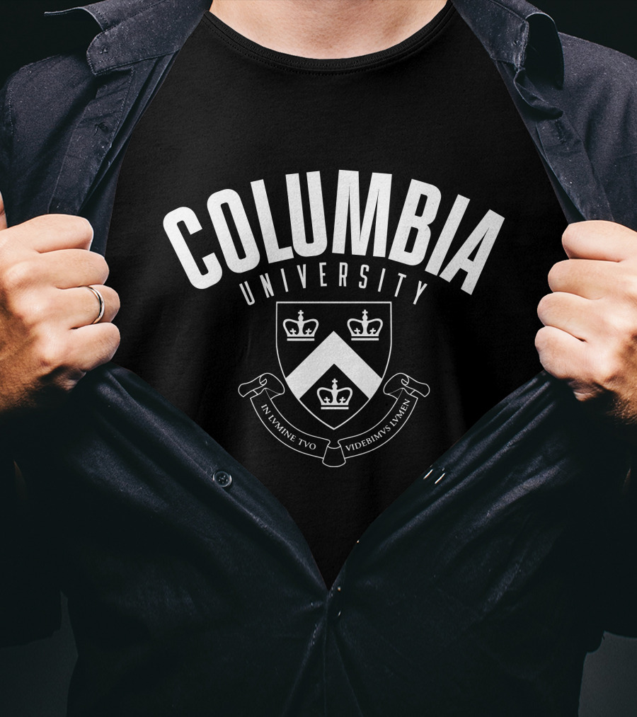 Columbia University Crest In Lumine Tuo Videbimus Lumen T-Shirt