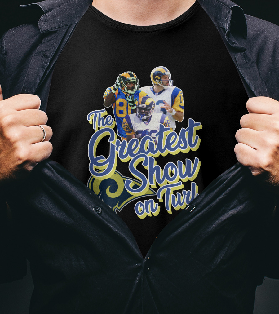 The Greatest Show On Turf Rams Football Legends T-Shirt