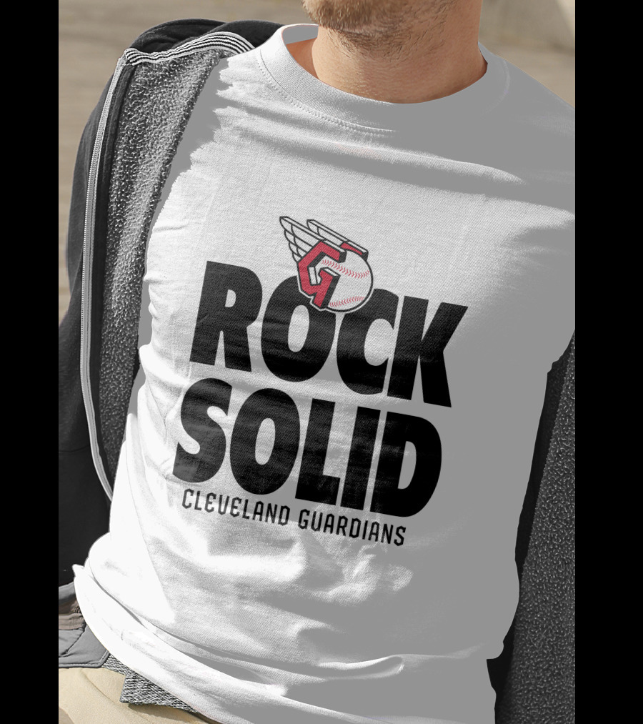 Cleveland Guardians Rock Solid Baseball Winged T-Shirt