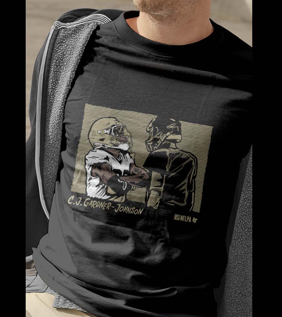 C.J. Gardner-Johnson NFLPA Confrontation With Helmeted Opponent T-Shirt