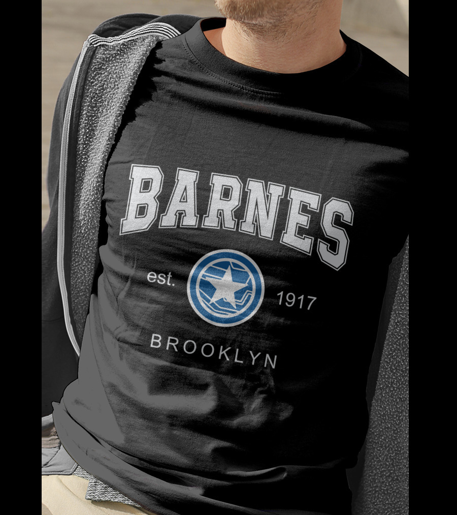 Barnes Est 1917 Brooklyn Star Emblem T-Shirt