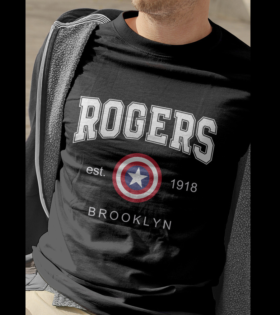Rogers Est 1918 Brooklyn Star Shield T-Shirt