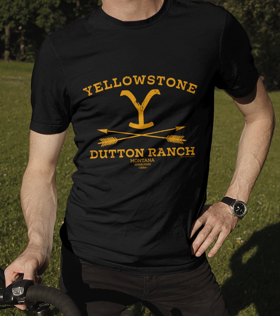 Yellowstone Dutton Ranch Montana Established 1886 Arrows T-Shirt
