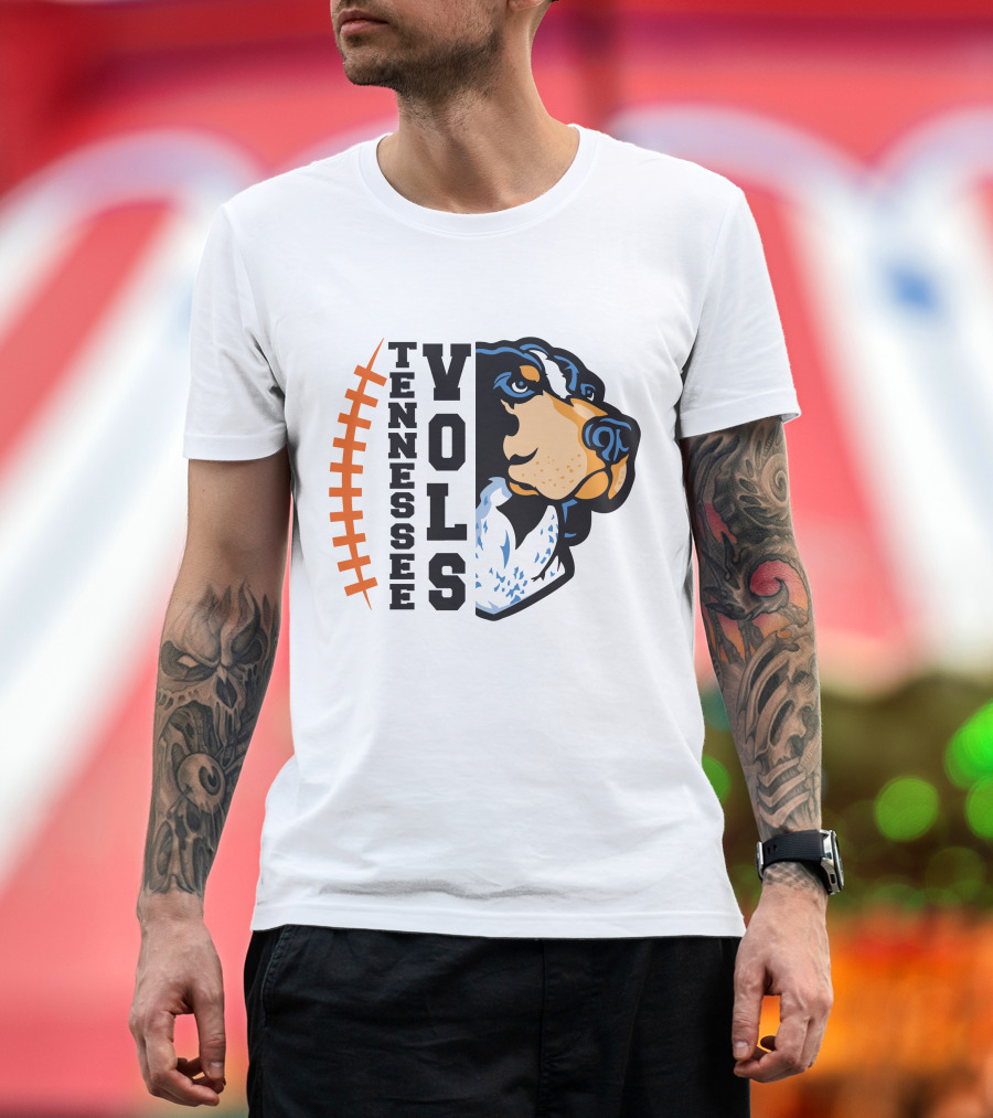 Tennessee Vols Football Dog Sublimation T-Shirt