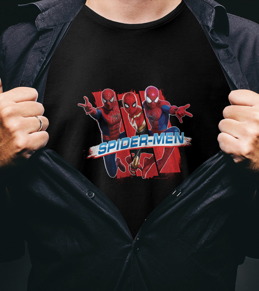 Spider-Men Marvel Spider Man No Way Home Trio T-Shirt