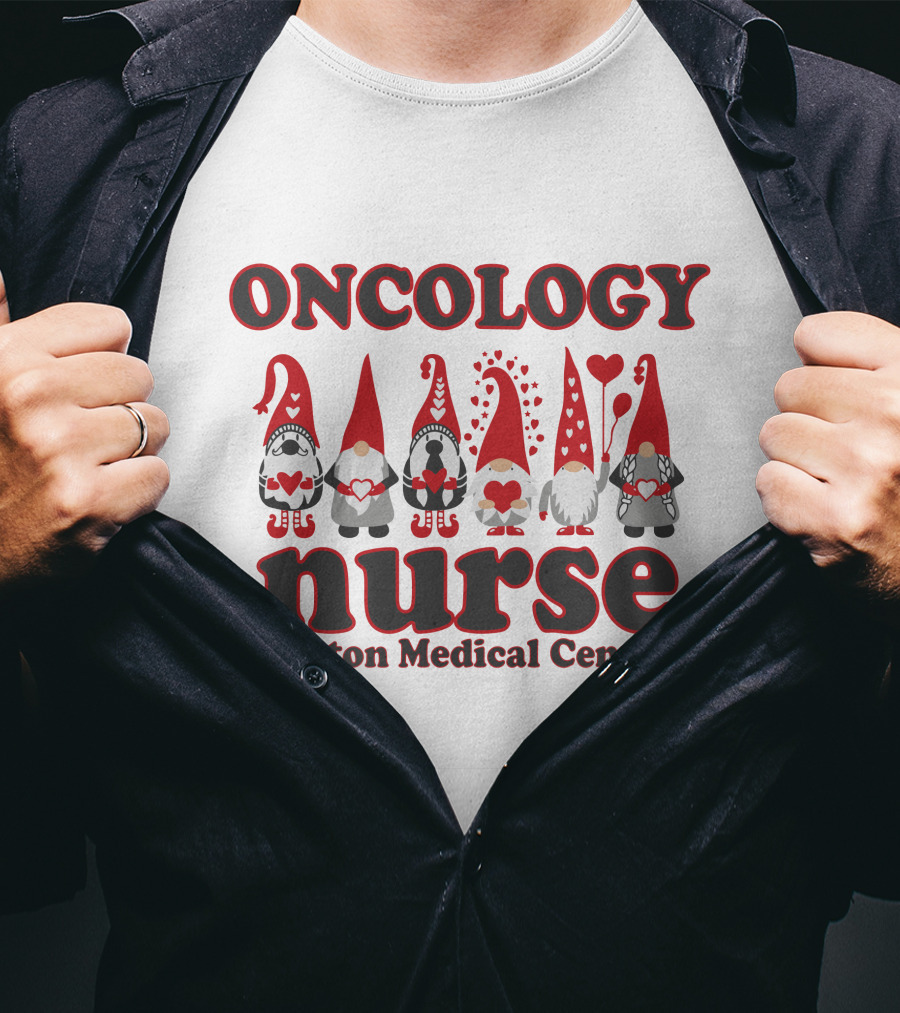 Oncology Nurse Boston Medical Center Valentine's Elf T-Shirt