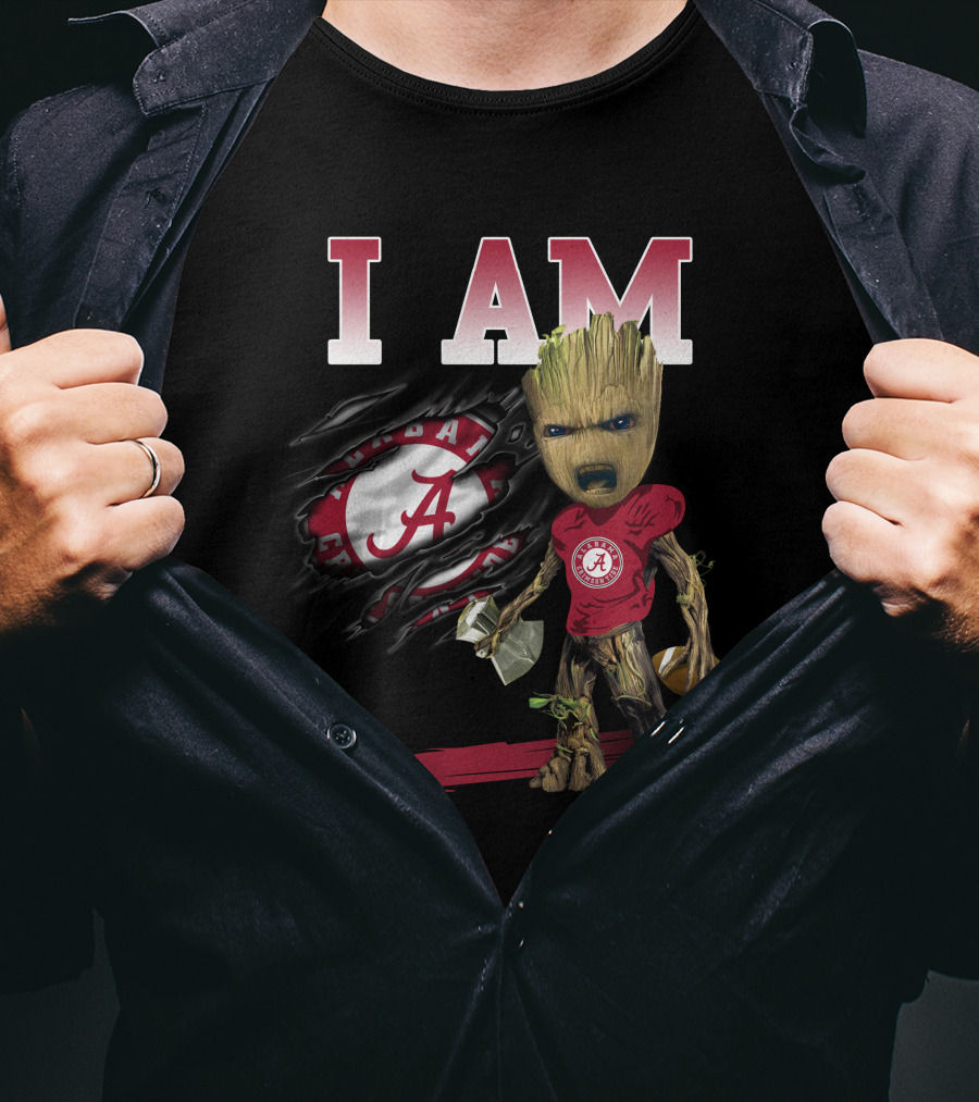 I Am Alabama Football Groot T-Shirt