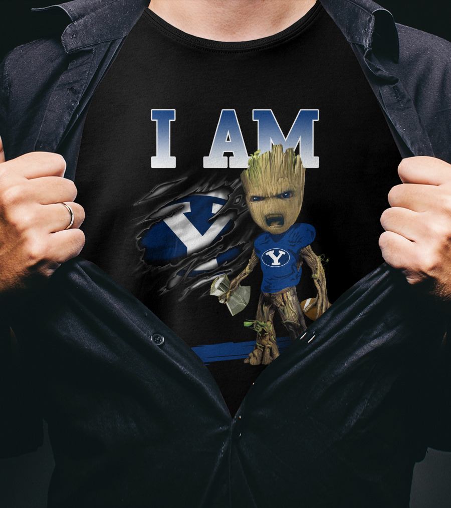 I Am Groot Byu Cougars Football T-Shirt