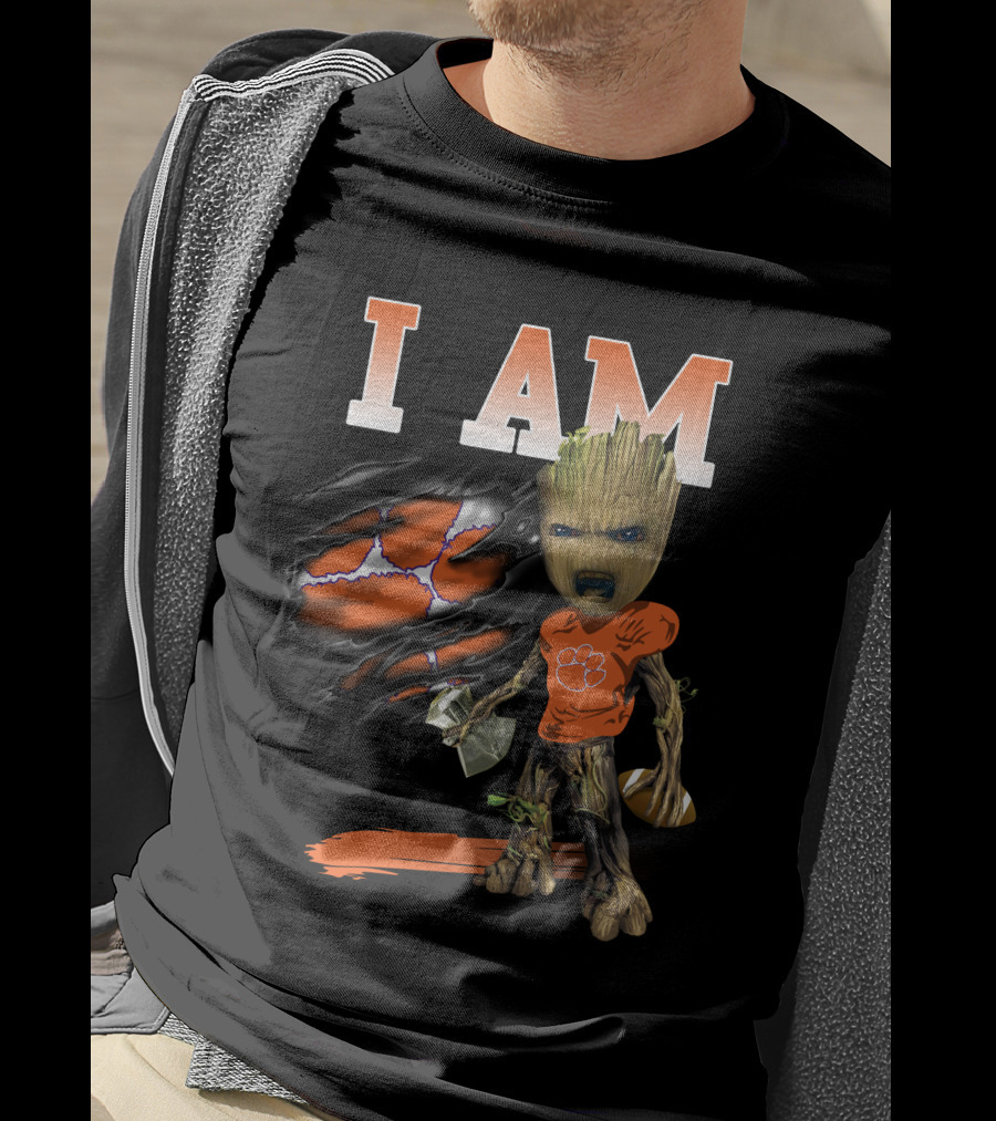 I Am Groot Clemson Tigers Football T-Shirt