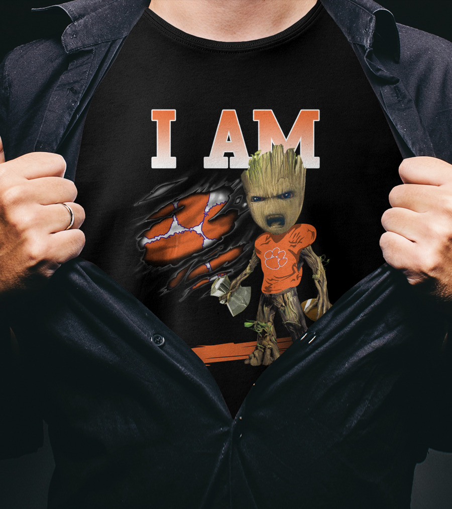 I Am Groot Clemson Tigers Football T-Shirt