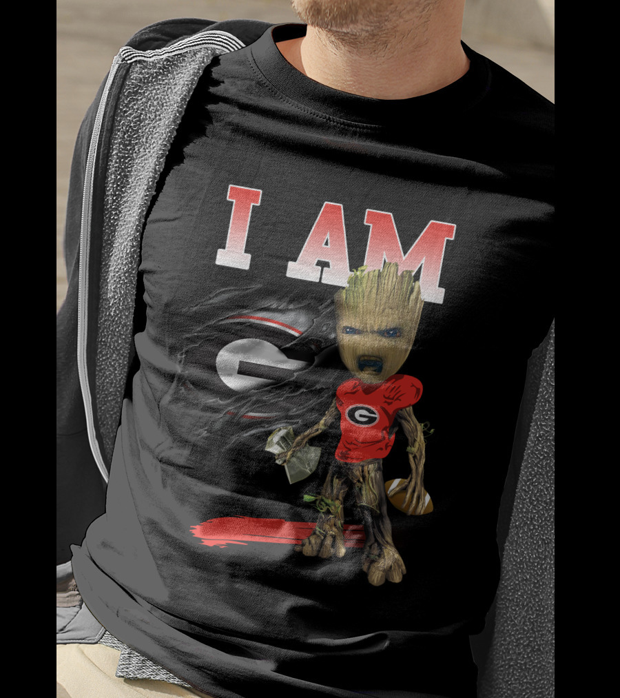 I Am Gr Gb New Georgia Bulldogs Football Groot T-Shirt
