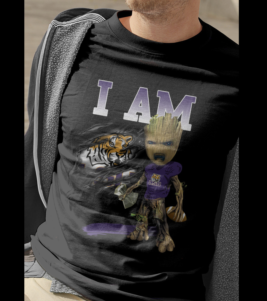 I Am Lsu Tiger Spirit Football Groot T-Shirt