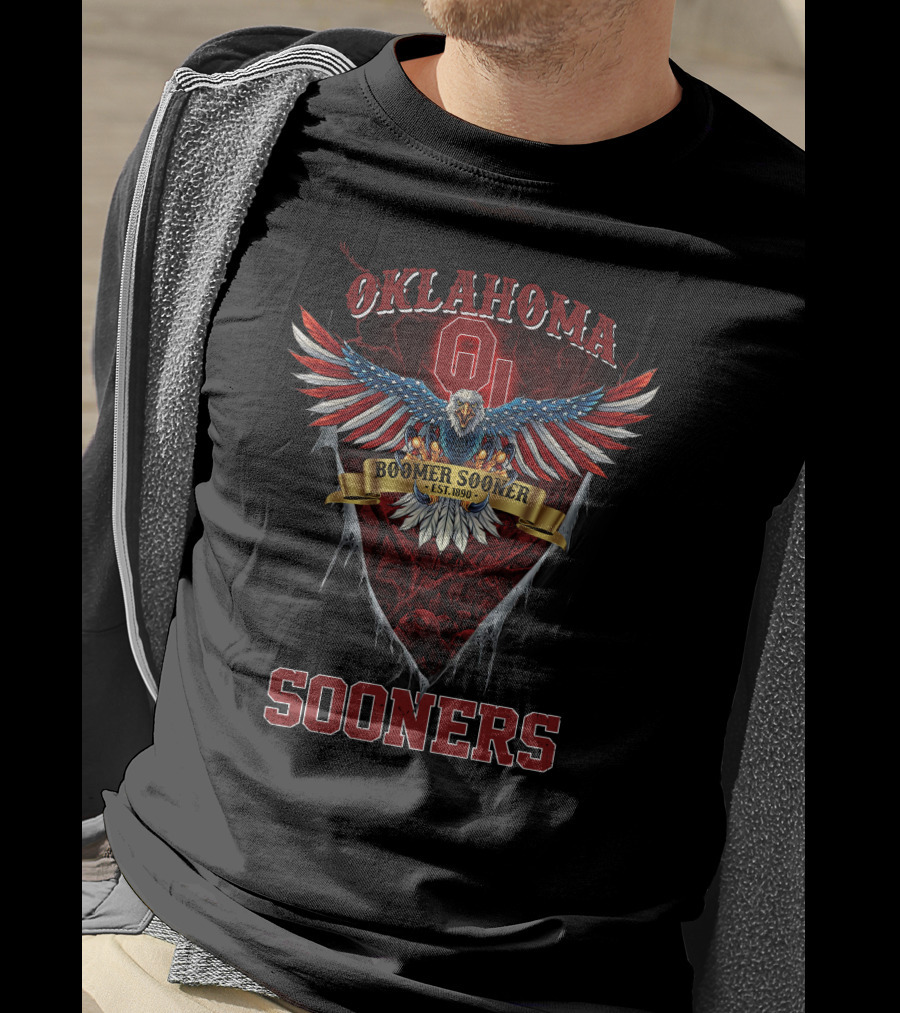 Oklahoma Sooners Boomer Sooner Eagle Est. 1890 T-Shirt