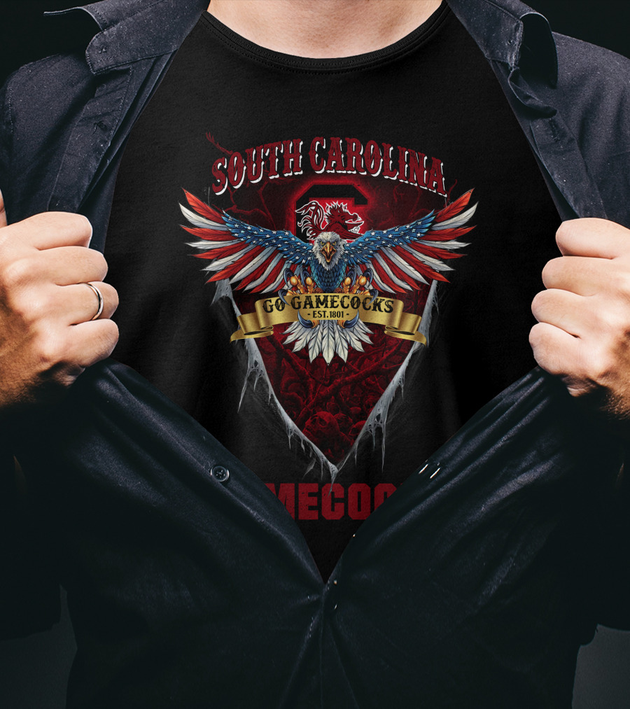 South Carolina Gamecocks Eagle Go Gamecocks Est. 1801 T-Shirt