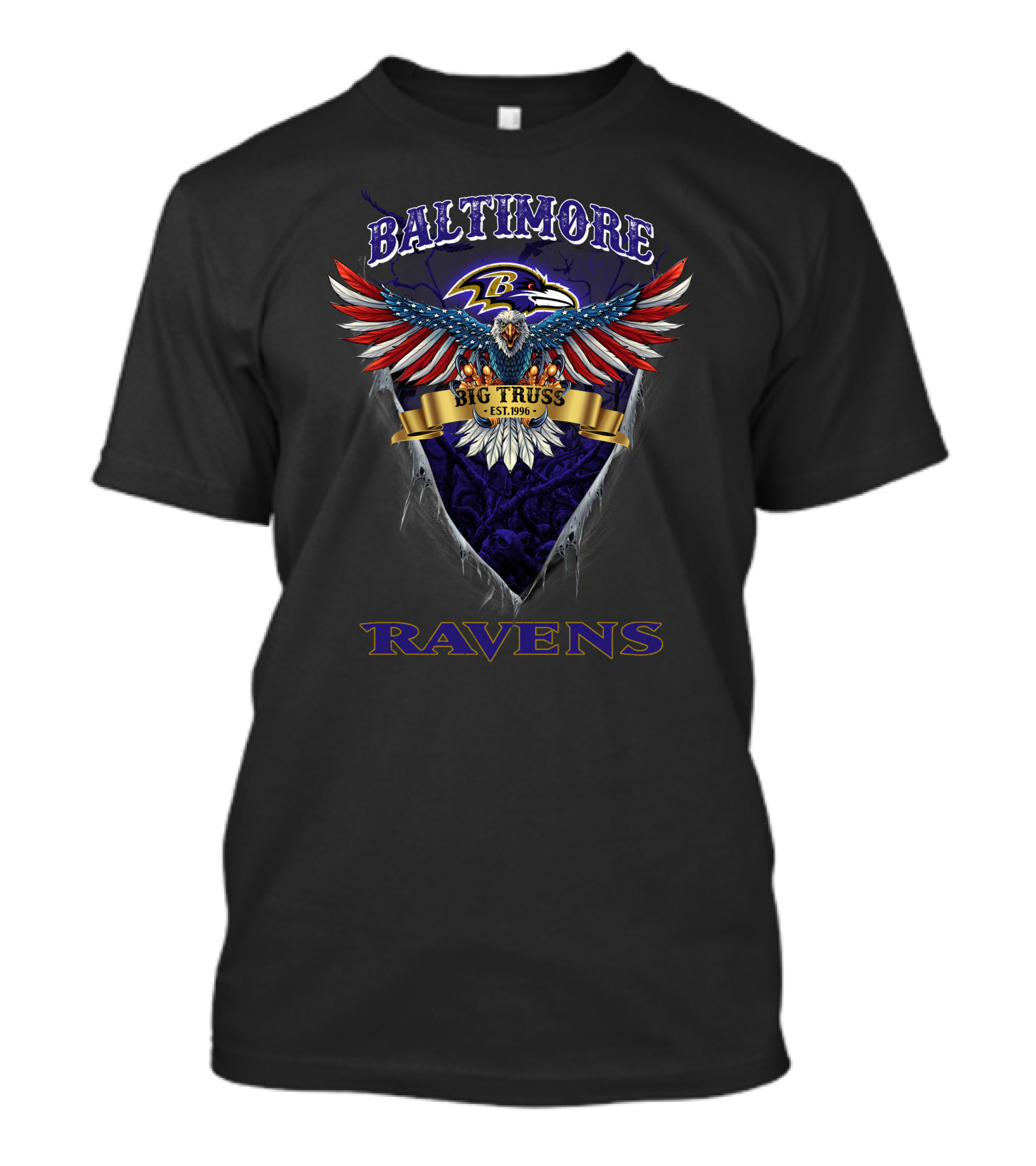 Baltimore Ravens Big Truss Eagle Est. 1996 T-Shirt
