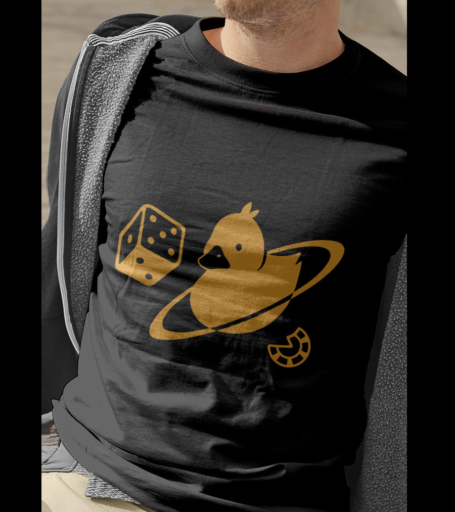 Duck Saturn Dice Horseshoe Iconic Elements T-Shirt