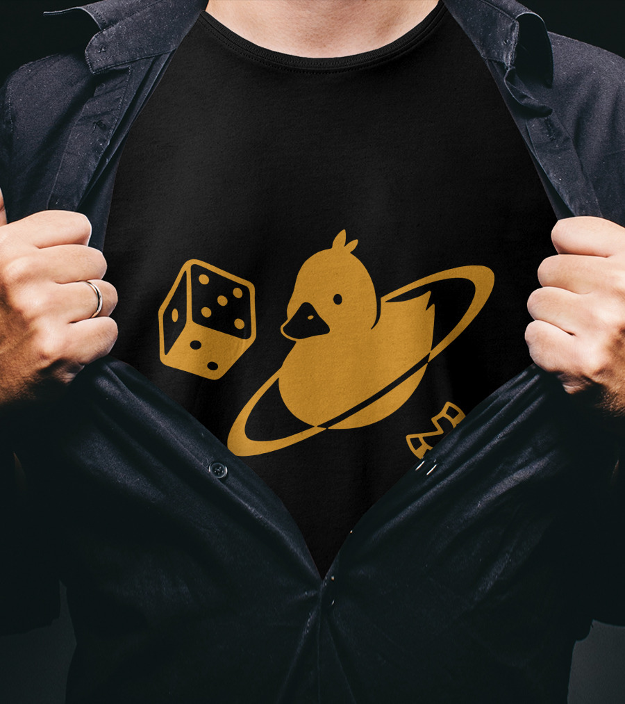 Duck Saturn Dice Horseshoe Iconic Elements T-Shirt