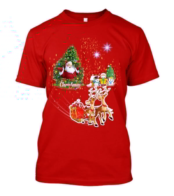 Christmas Santa Claus Reindeer Giang Sinh T-Shirt